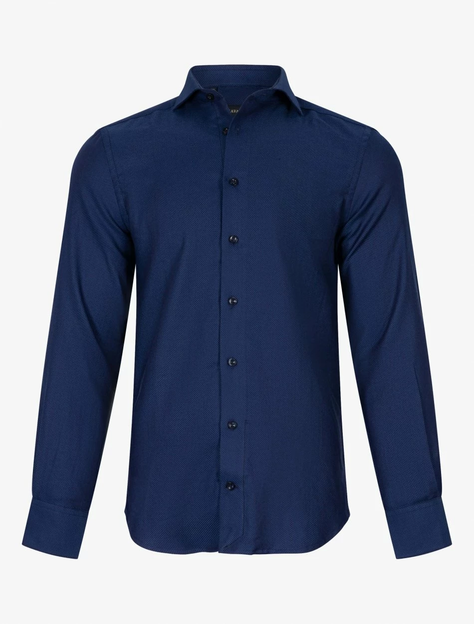 Cavallaro Napoli Nario Overhemd Donkerblauw 1 Cavallaro Napoli Nario Overhemd Donkerblauw