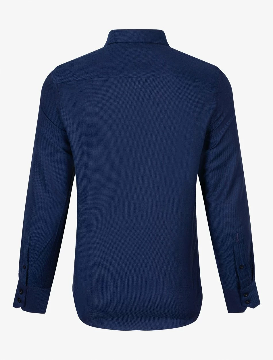 Cavallaro Napoli Nario Overhemd Donkerblauw 2 Cavallaro Napoli Nario Overhemd Donkerblauw - Afbeelding 2