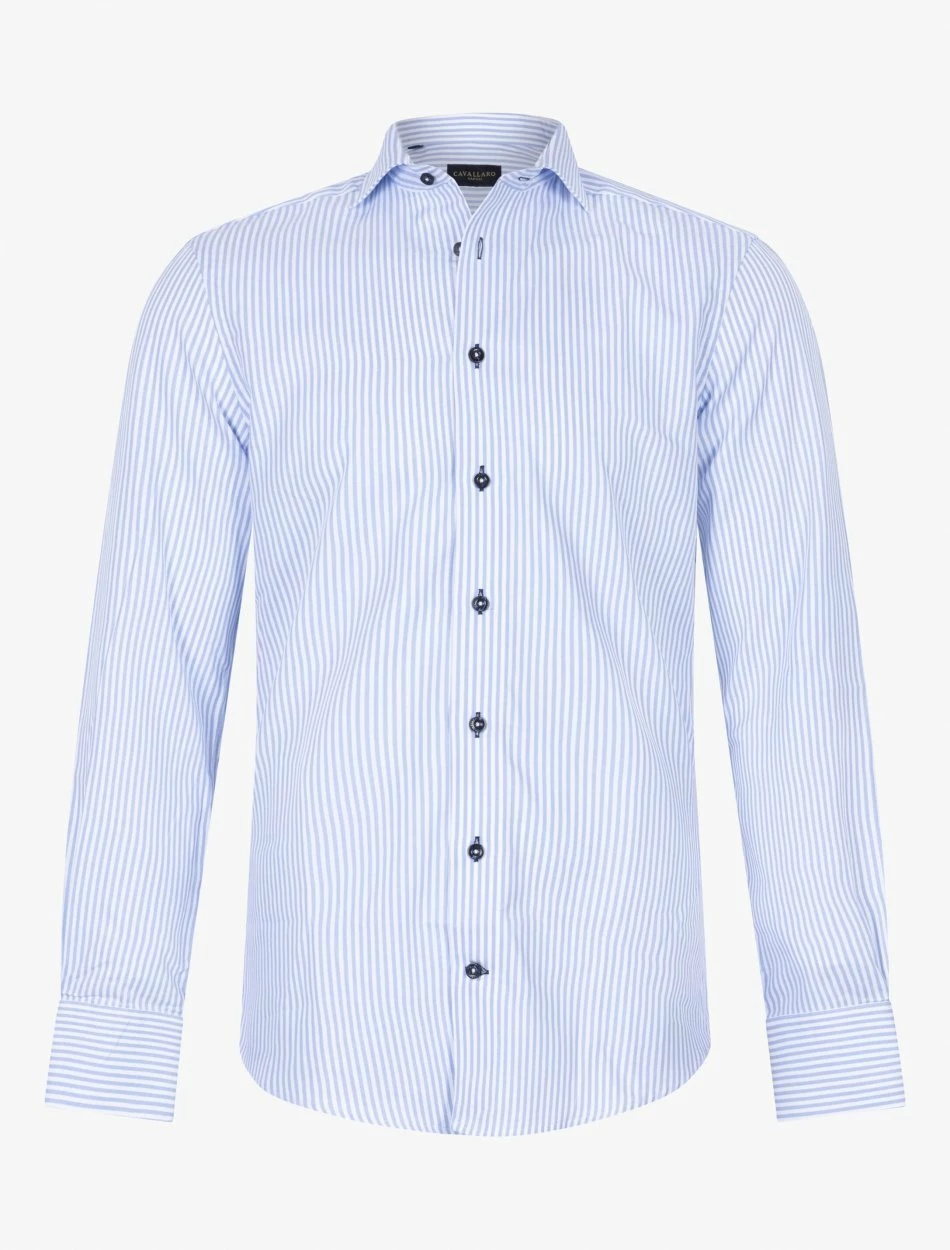 Cavallaro Napoli Rinaldo Overhemd Lichtblauw 1 Cavallaro Napoli Rinaldo Overhemd Lichtblauw