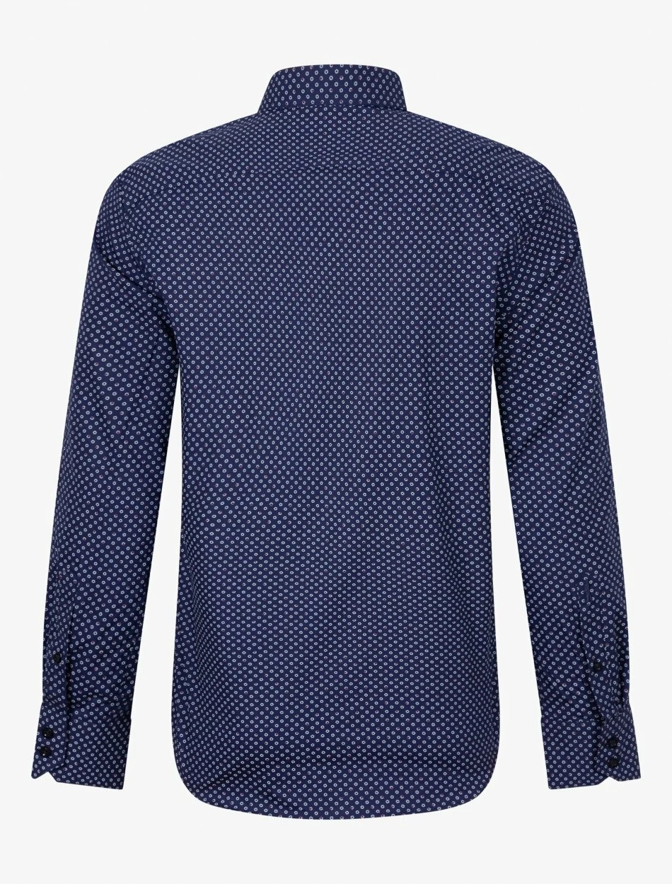 Cavallaro Napoli Rufino Overhemd Donkerblauw 2 Cavallaro Napoli Rufino Overhemd Donkerblauw - Afbeelding 2