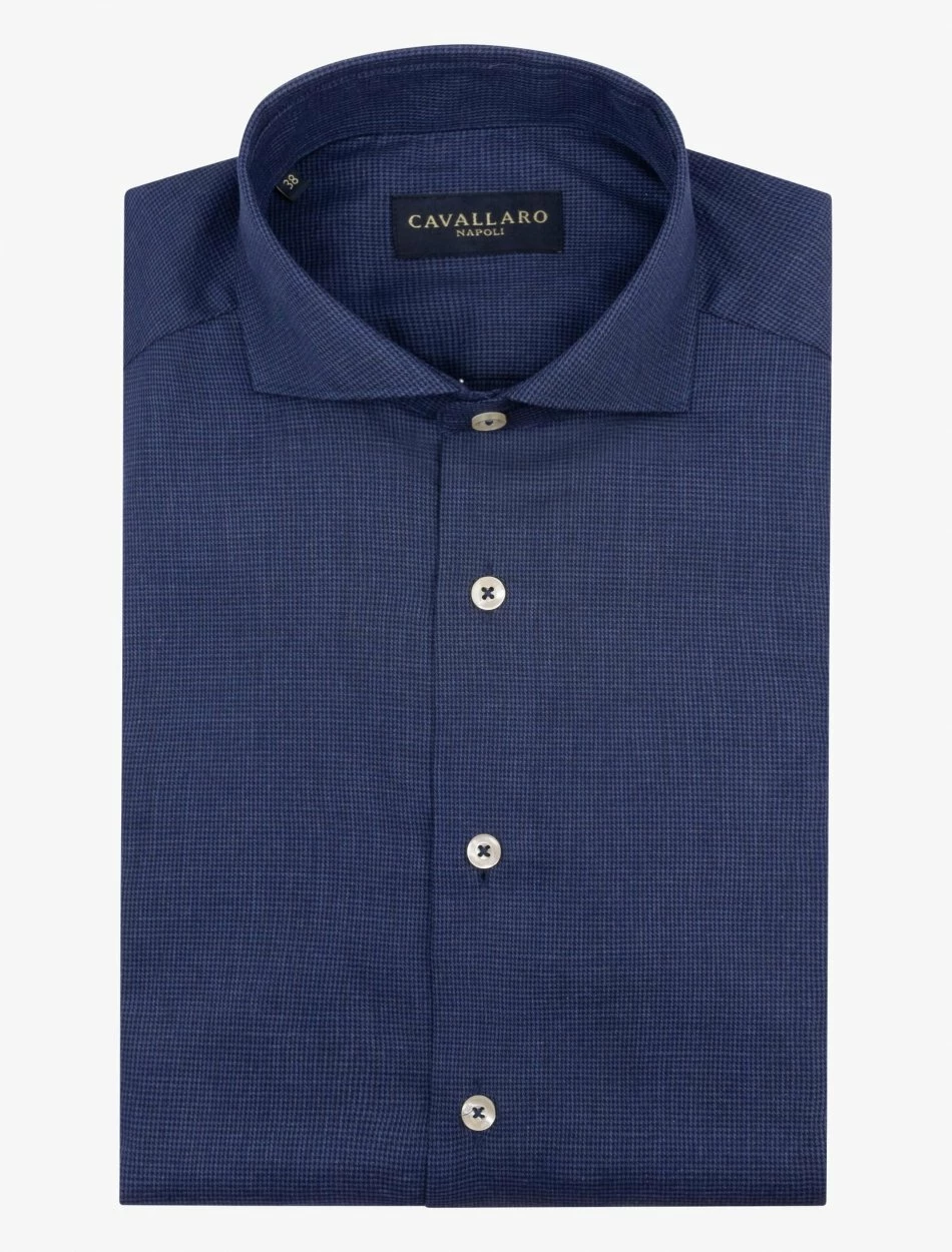 Cavallaro Napoli Emergo Overhemd Donkerblauw 3 Cavallaro Napoli Emergo Overhemd Donkerblauw - Afbeelding 3