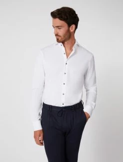Cavallaro Napoli Piquo Overhemd Wit -Cavallaro Napoli Shop 110225001 100000 06 positie 30 62