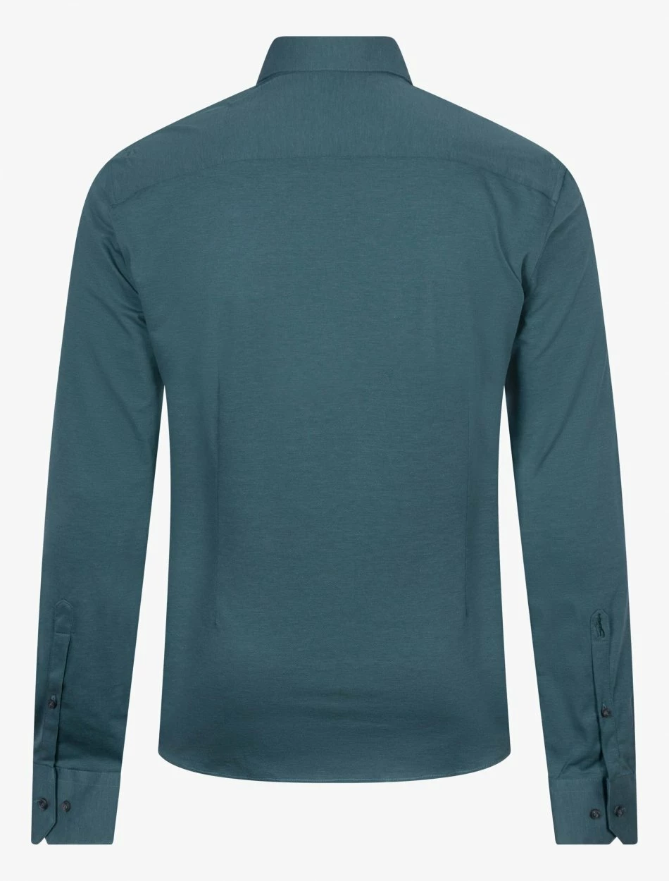 Cavallaro Napoli Piquo Overhemd Donkergroen 7 Cavallaro Napoli Piquo Overhemd Donkergroen - Afbeelding 7