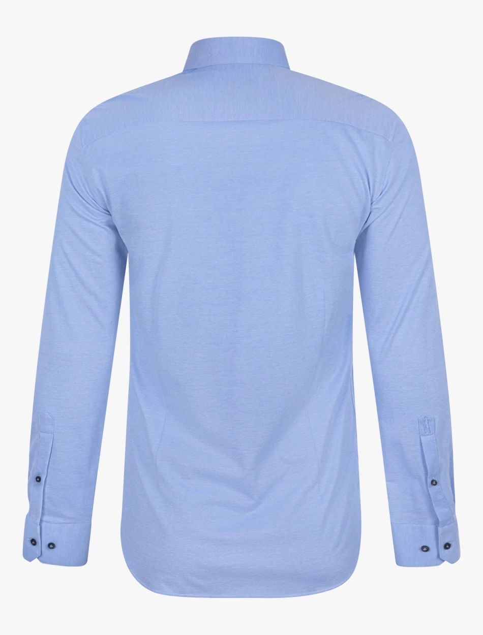 Cavallaro Napoli Piquo Overhemd Blauw 7 Cavallaro Napoli Piquo Overhemd Blauw - Afbeelding 7