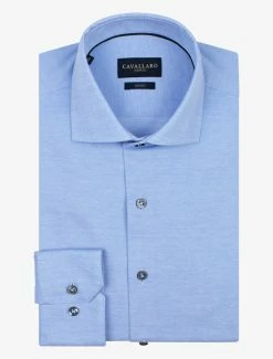Cavallaro Napoli Piquo Overhemd Blauw 16 Cavallaro Napoli Piquo Overhemd Blauw -Cavallaro Napoli Shop 110225001 600000 03 positie 60 980