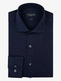 Cavallaro Napoli Piquo Overhemd Indigo Blauw 15 Cavallaro Napoli Piquo Overhemd Indigo Blauw -Cavallaro Napoli Shop 110225001 641000 03 positie 60 163