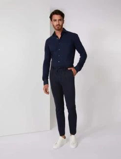 Cavallaro Napoli Piquo Overhemd Indigo Blauw 11 Cavallaro Napoli Piquo Overhemd Indigo Blauw -Cavallaro Napoli Shop 110225001 641000 10 positie 10 720