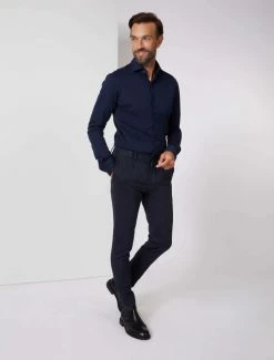 Cavallaro Napoli Piquo Overhemd Donkerblauw -Cavallaro Napoli Shop 110225001 699000 05 positie 35 892