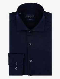 Cavallaro Napoli Franco Overhemd Donkerblauw -Cavallaro Napoli Shop 110225002 699000 03 positie 60 515