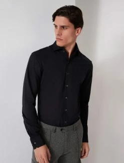 Cavallaro Napoli Franco Overhemd Zwart