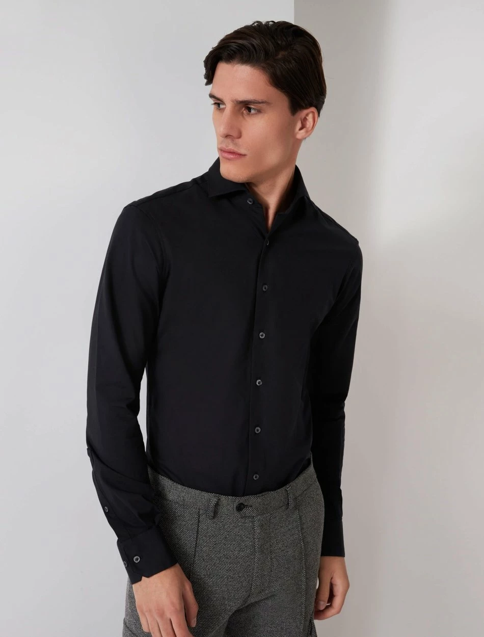 Cavallaro Napoli Franco Overhemd Zwart 1 Cavallaro Napoli Franco Overhemd Zwart