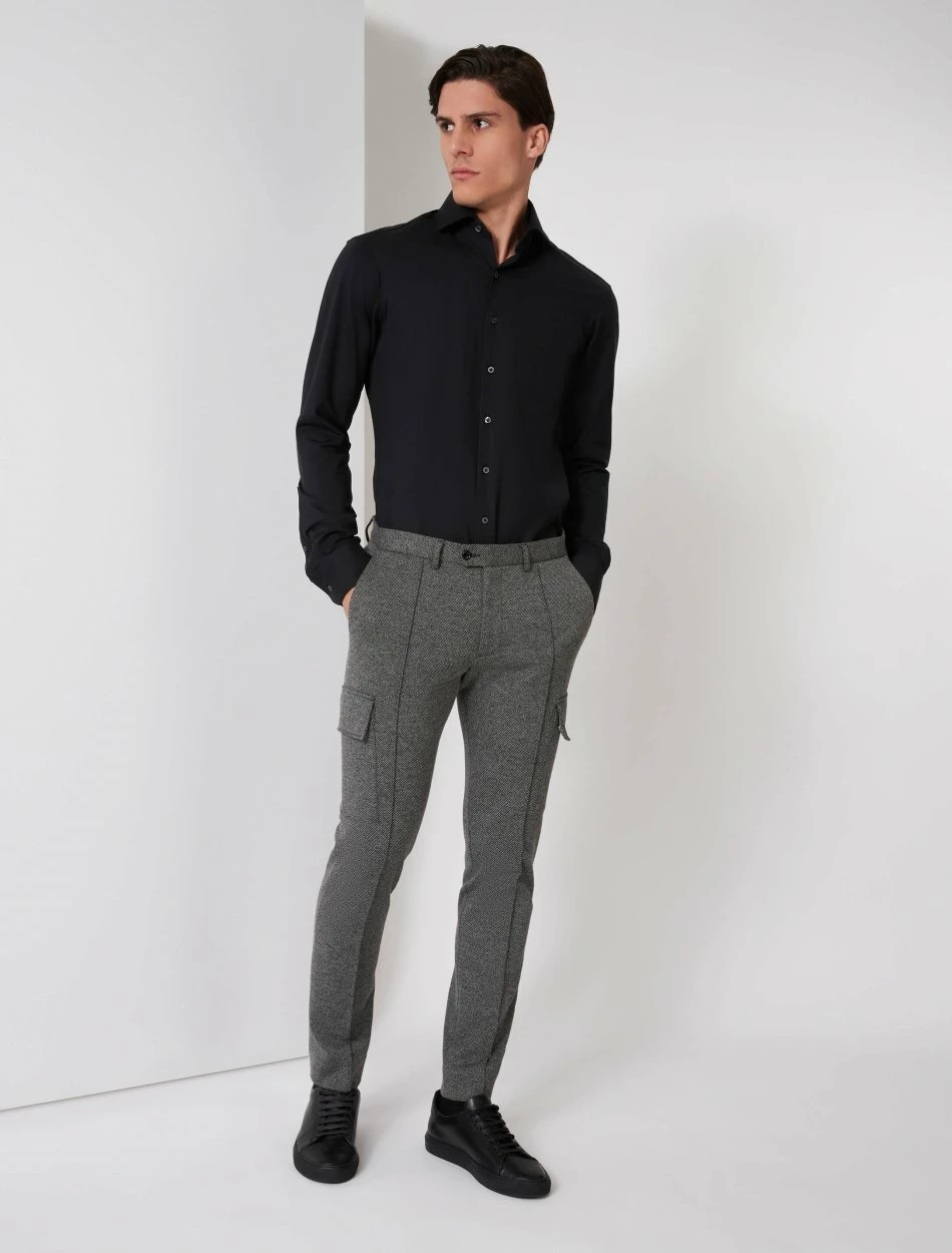 Cavallaro Napoli Franco Overhemd Zwart 2 Cavallaro Napoli Franco Overhemd Zwart - Afbeelding 2