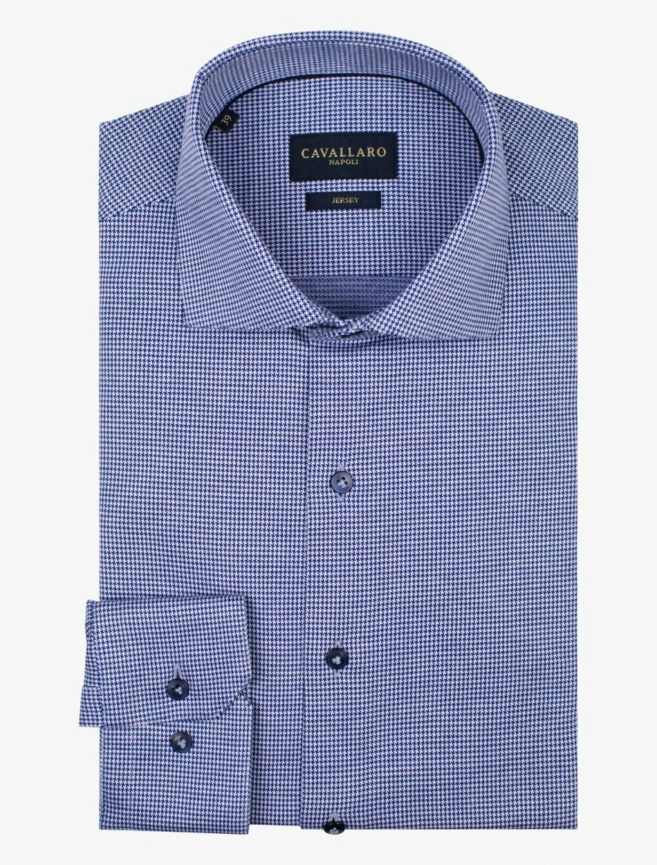 Cavallaro Napoli Aidan Overhemd Donkerblauw 9 Cavallaro Napoli Aidan Overhemd Donkerblauw - Afbeelding 9