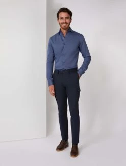 Cavallaro Napoli Basilio Overhemd Blauw