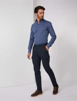 Cavallaro Napoli Basilio Overhemd Blauw -Cavallaro Napoli Shop 110225005 699607 06 positie 30 697