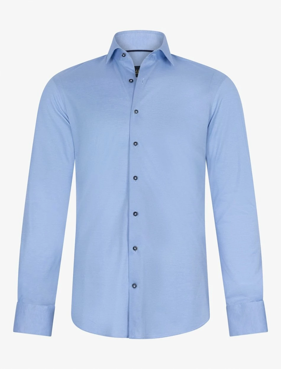 Cavallaro Napoli Bertoldo Overhemd Blauw 7 Cavallaro Napoli Bertoldo Overhemd Blauw - Afbeelding 7