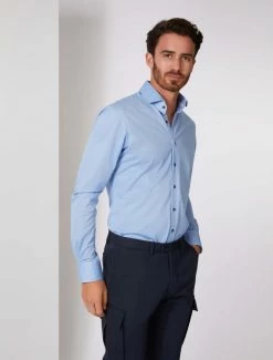 Cavallaro Napoli Bertoldo Overhemd Blauw 13 Cavallaro Napoli Bertoldo Overhemd Blauw -Cavallaro Napoli Shop 110225006 600000 06 positie 30 170