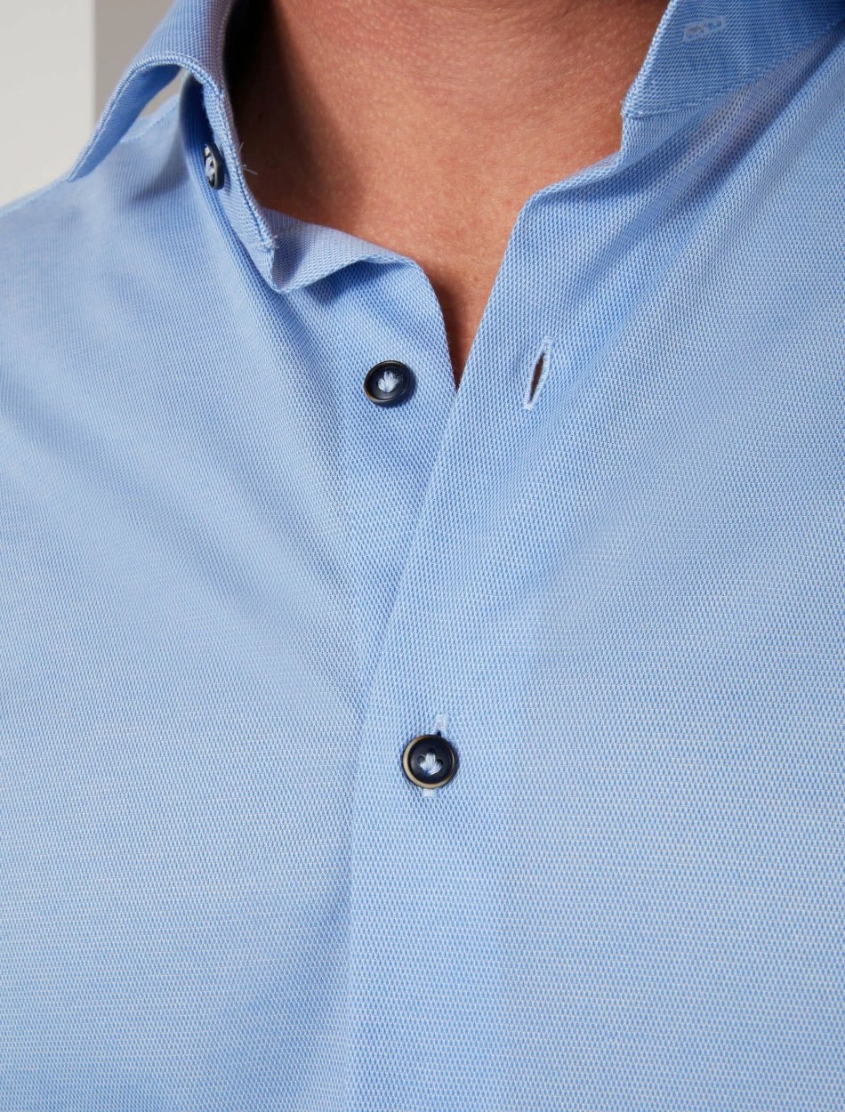 Cavallaro Napoli Bertoldo Overhemd Blauw 3 Cavallaro Napoli Bertoldo Overhemd Blauw - Afbeelding 3