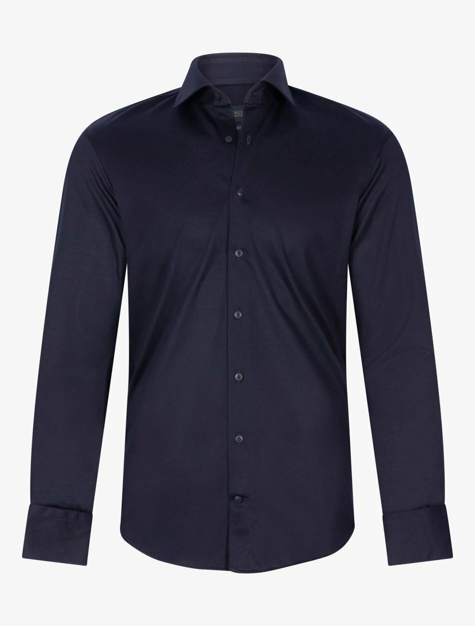 Cavallaro Napoli Bertoldo Overhemd Donkerblauw 2 Cavallaro Napoli Bertoldo Overhemd Donkerblauw - Afbeelding 2