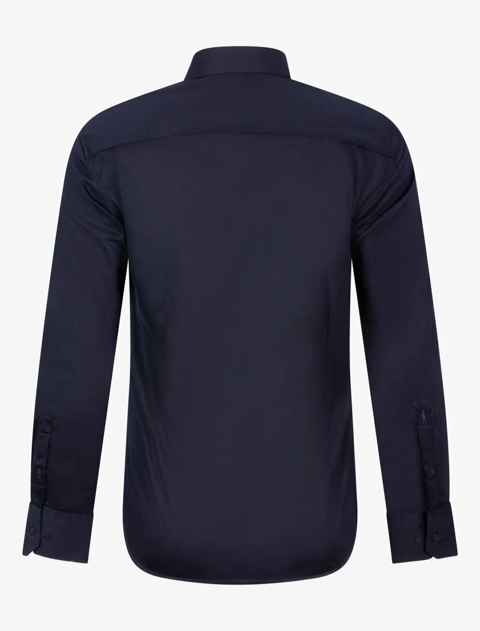 Cavallaro Napoli Bertoldo Overhemd Donkerblauw 3 Cavallaro Napoli Bertoldo Overhemd Donkerblauw - Afbeelding 3