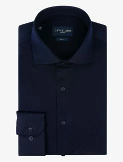 Cavallaro Napoli Bertoldo Overhemd Donkerblauw 12 Cavallaro Napoli Bertoldo Overhemd Donkerblauw -Cavallaro Napoli Shop 110225006 699000 03 positie 60 627
