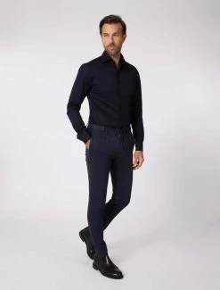 Cavallaro Napoli Bertoldo Overhemd Donkerblauw 17 Cavallaro Napoli Bertoldo Overhemd Donkerblauw -Cavallaro Napoli Shop 110225006 699000 05 positie 35 253