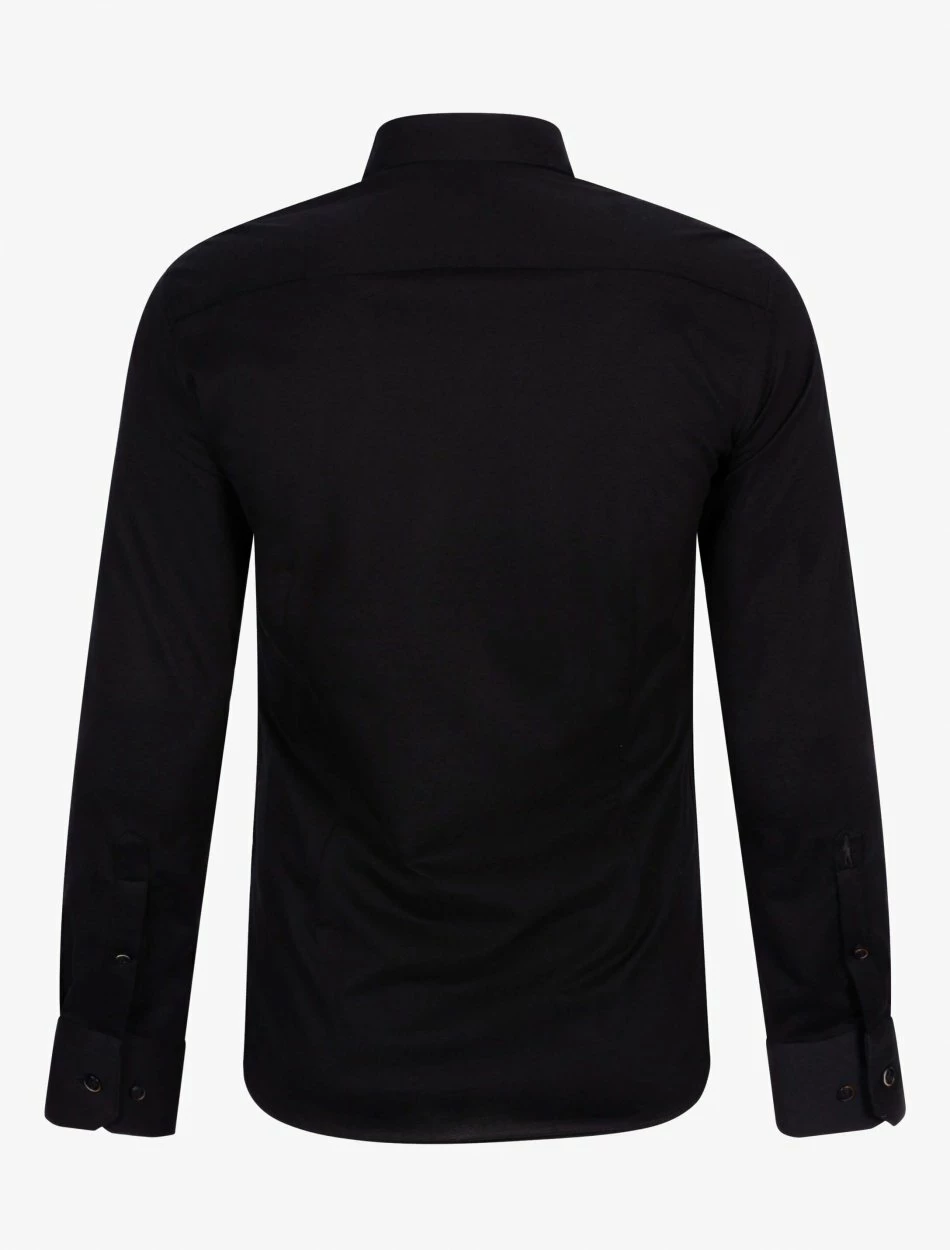 Cavallaro Napoli Bertoldo Overhemd Zwart 8 Cavallaro Napoli Bertoldo Overhemd Zwart - Afbeelding 8