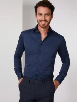 Cavallaro Napoli Brenn Overhemd Blauw