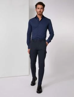 Cavallaro Napoli Brenn Overhemd Blauw -Cavallaro Napoli Shop 110225007 641697 05 positie 35 561