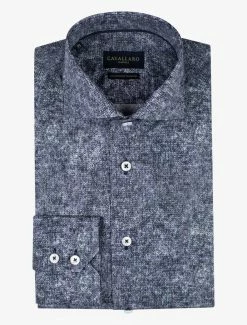 Cavallaro Napoli Blugio Overhemd Donkerblauw 15 Cavallaro Napoli Blugio Overhemd Donkerblauw -Cavallaro Napoli Shop 110225010 699007 03 positie 60 42