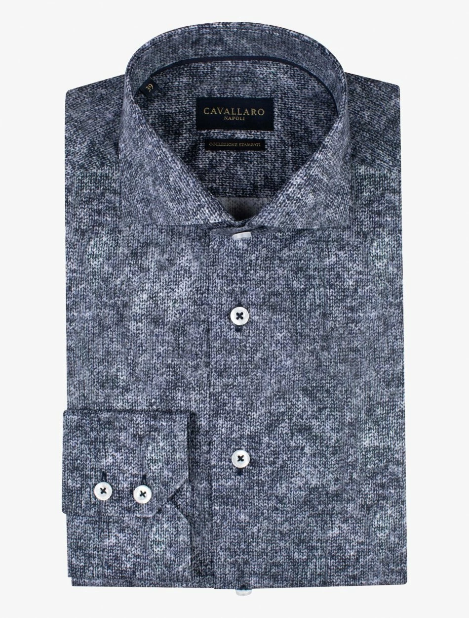 Cavallaro Napoli Blugio Overhemd Donkerblauw 7 Cavallaro Napoli Blugio Overhemd Donkerblauw - Afbeelding 7