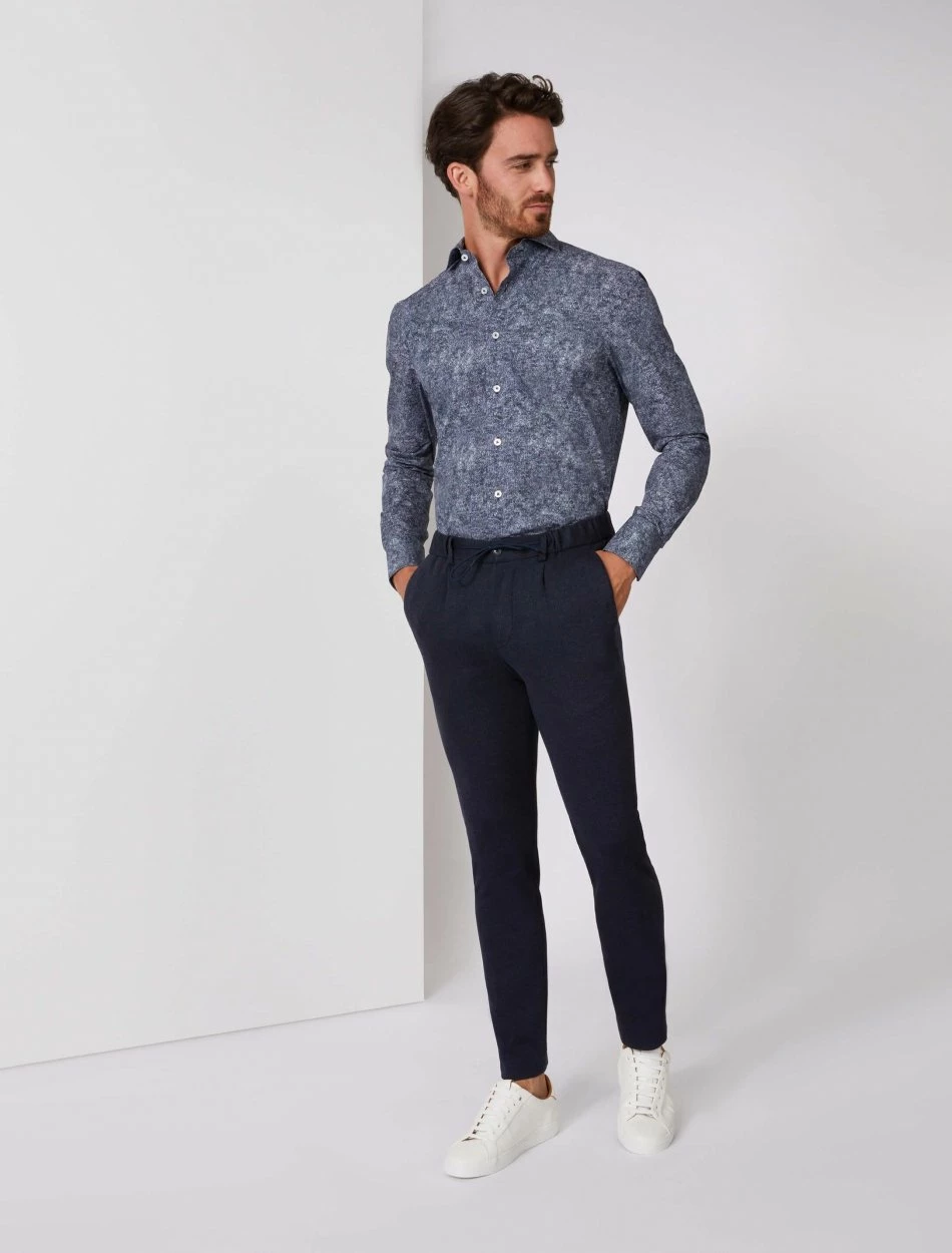 Cavallaro Napoli Blugio Overhemd Donkerblauw 2 Cavallaro Napoli Blugio Overhemd Donkerblauw - Afbeelding 2