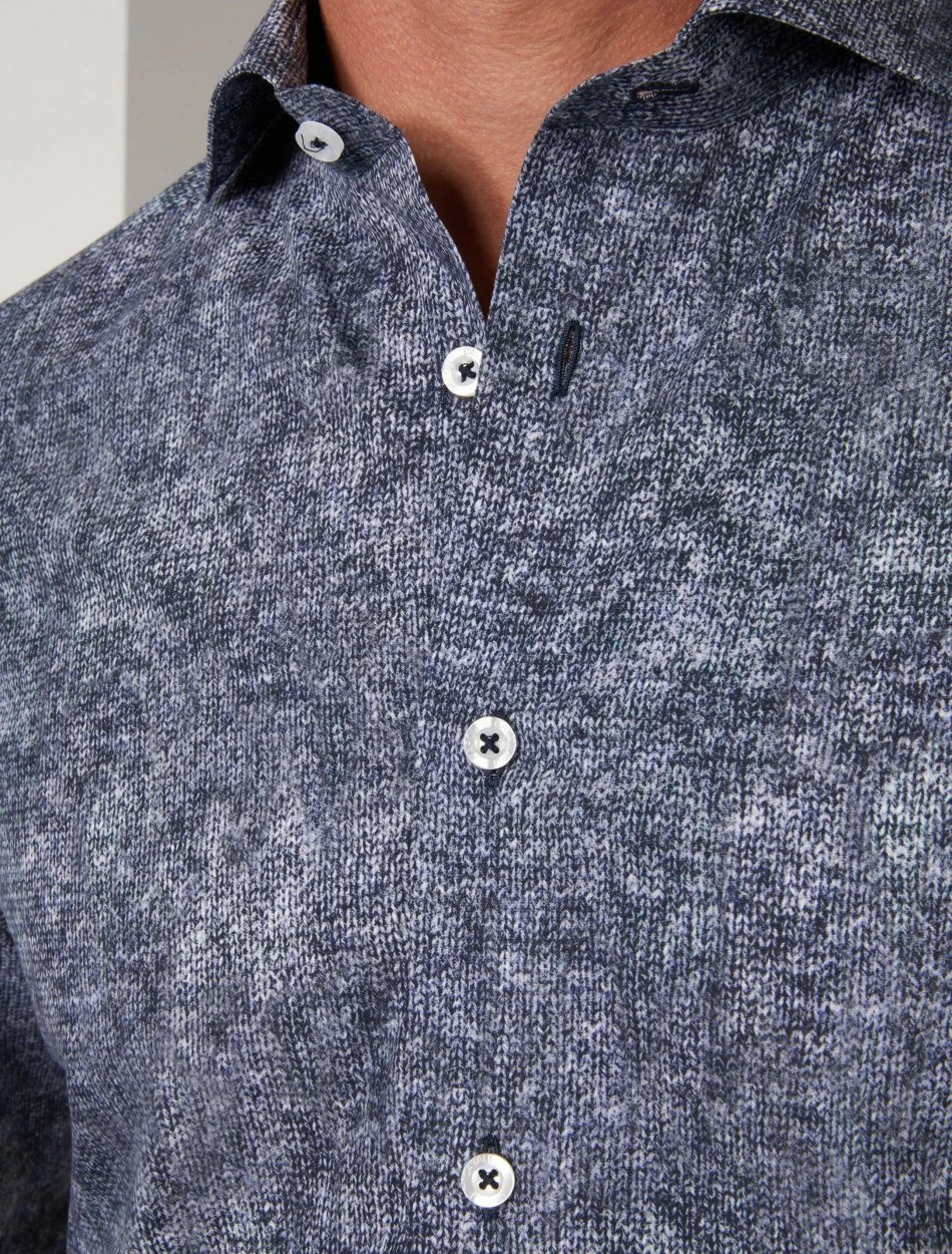 Cavallaro Napoli Blugio Overhemd Donkerblauw 3 Cavallaro Napoli Blugio Overhemd Donkerblauw - Afbeelding 3