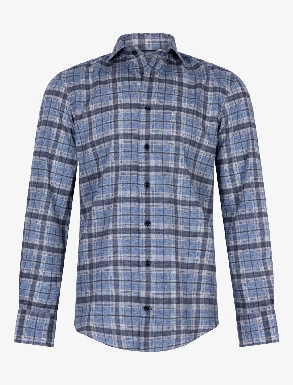 Cavallaro Napoli Edilio Overhemd Donkerblauw 7 Cavallaro Napoli Edilio Overhemd Donkerblauw - Afbeelding 7