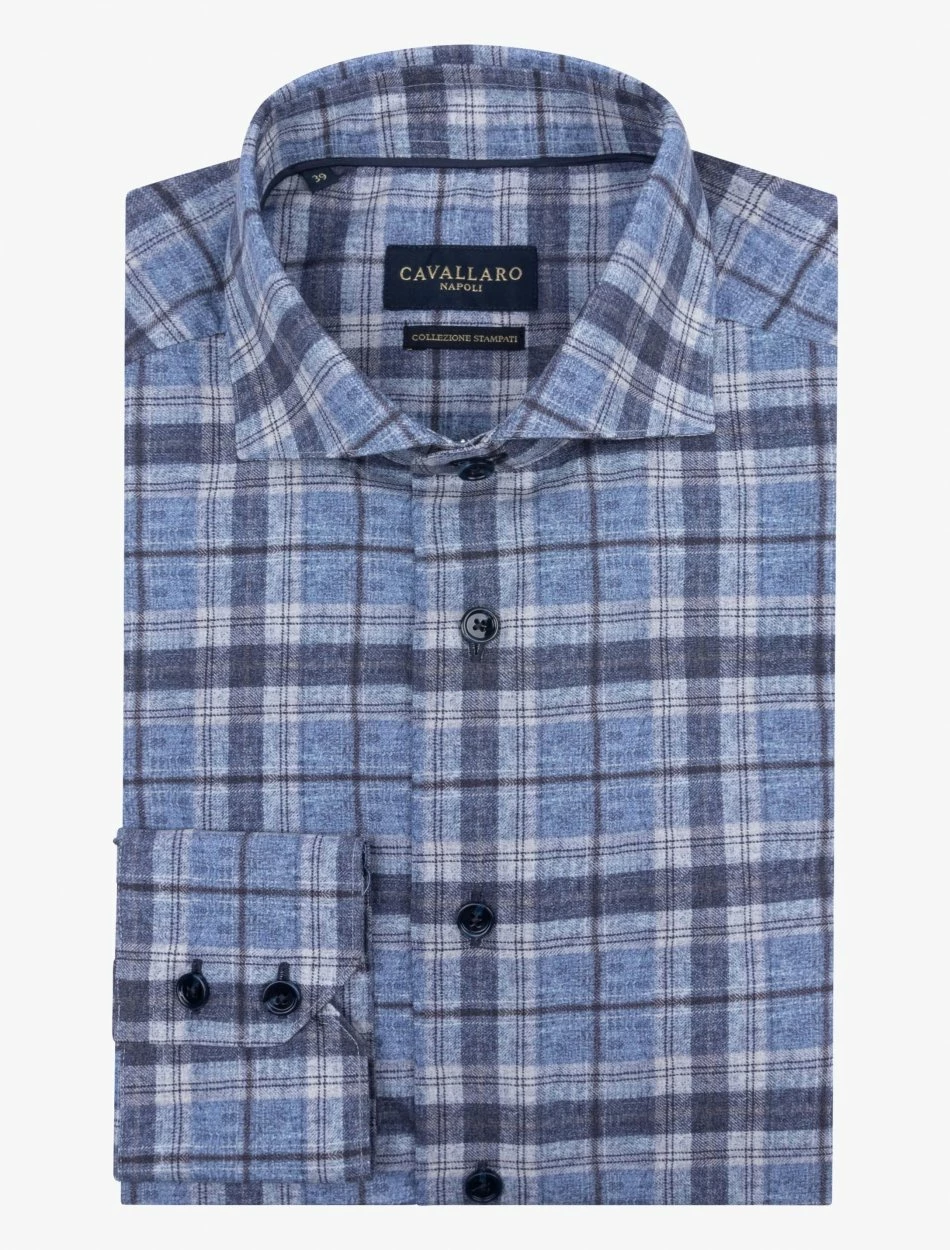 Cavallaro Napoli Edilio Overhemd Donkerblauw 9 Cavallaro Napoli Edilio Overhemd Donkerblauw - Afbeelding 9