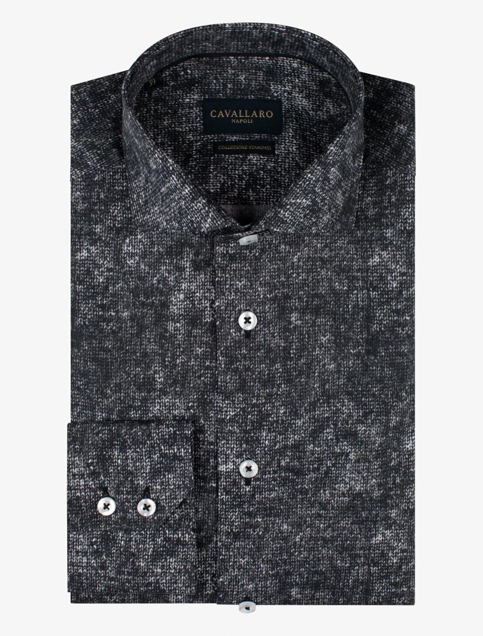 Cavallaro Napoli Vanteo Overhemd Donkergrijs 6 Cavallaro Napoli Vanteo Overhemd Donkergrijs - Afbeelding 6