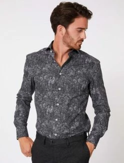 Cavallaro Napoli Vanteo Overhemd Donkergrijs