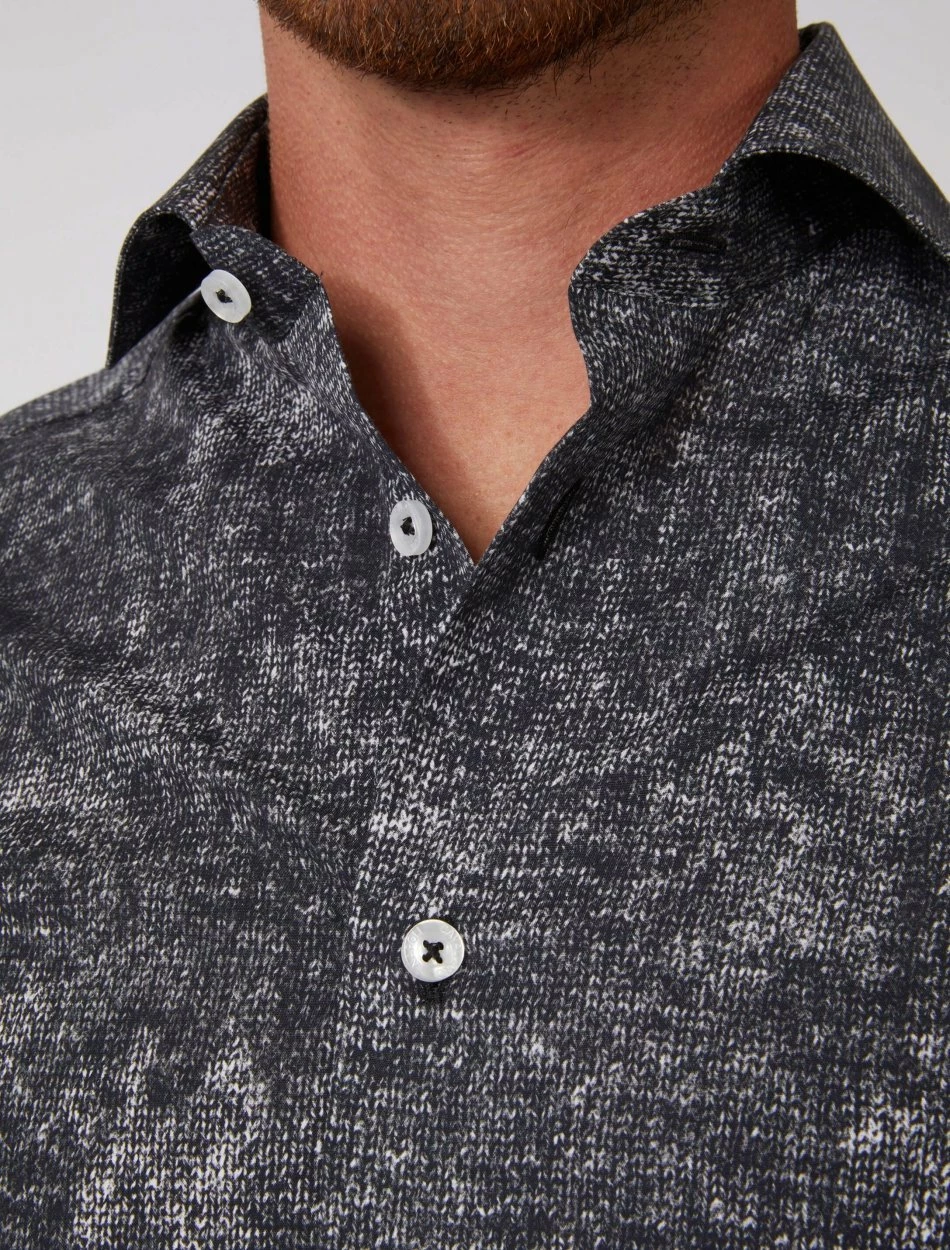 Cavallaro Napoli Vanteo Overhemd Donkergrijs 3 Cavallaro Napoli Vanteo Overhemd Donkergrijs - Afbeelding 3