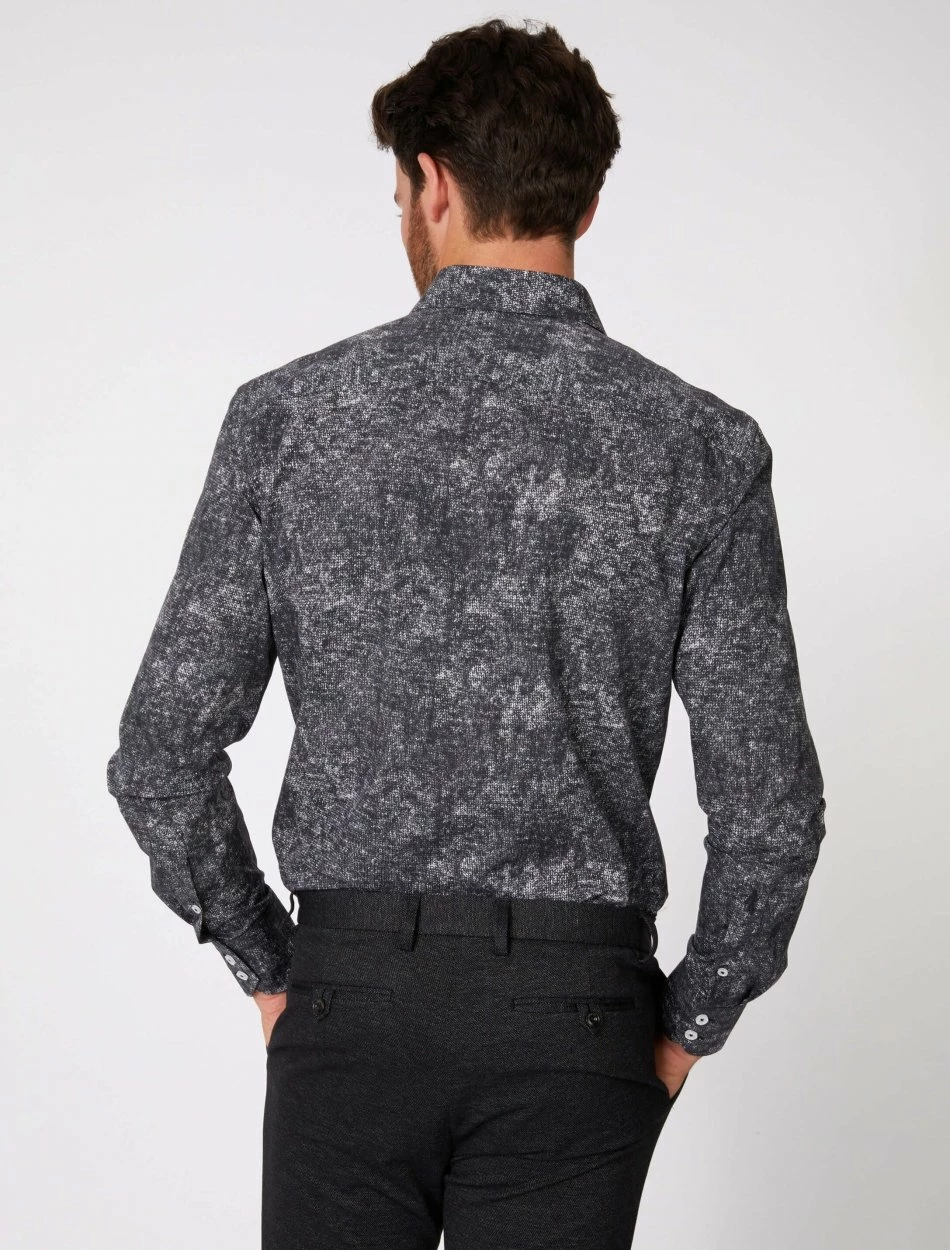 Cavallaro Napoli Vanteo Overhemd Donkergrijs 4 Cavallaro Napoli Vanteo Overhemd Donkergrijs - Afbeelding 4