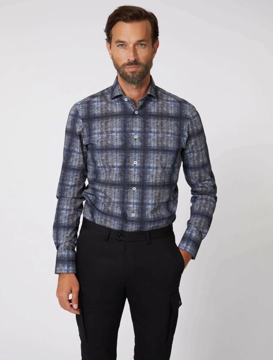 Cavallaro Napoli Griquo Overhemd Blauw 1 Cavallaro Napoli Griquo Overhemd Blauw