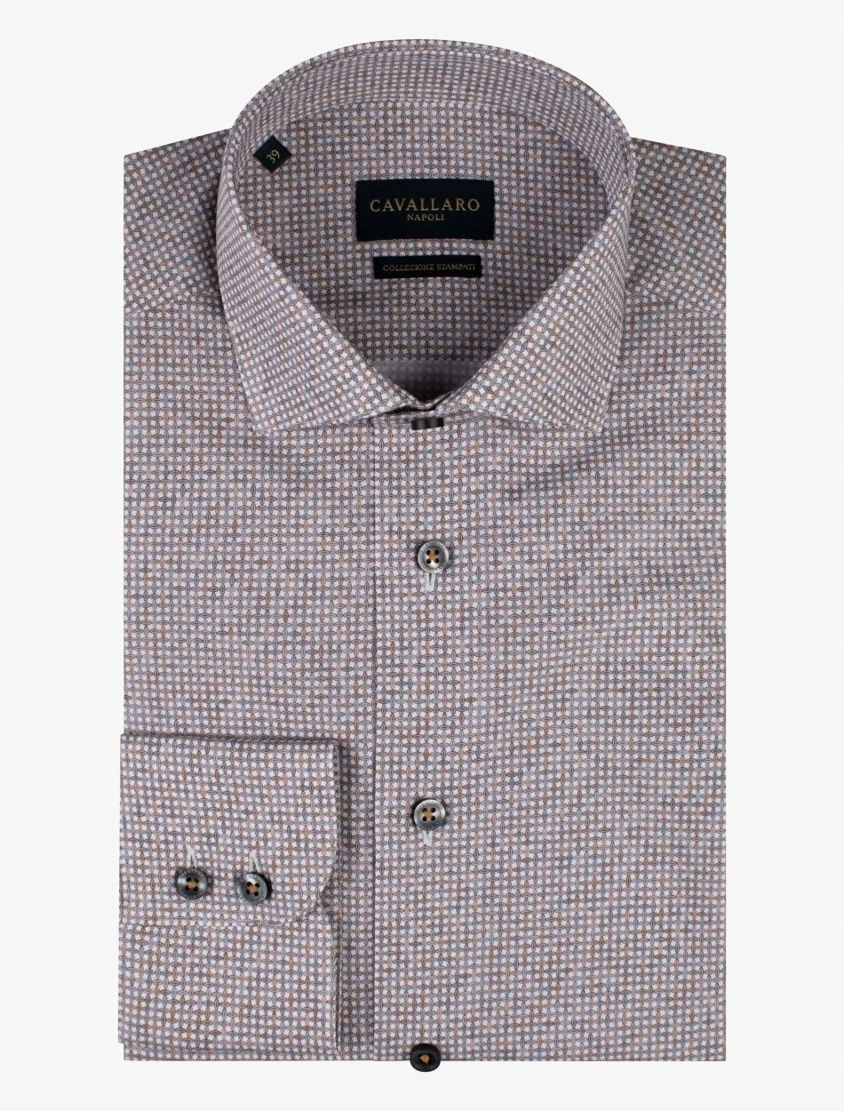 Cavallaro Napoli Camantino Overhemd Grijs 9 Cavallaro Napoli Camantino Overhemd Grijs - Afbeelding 9