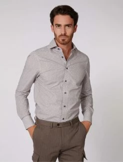 Cavallaro Napoli Camantino Overhemd Grijs