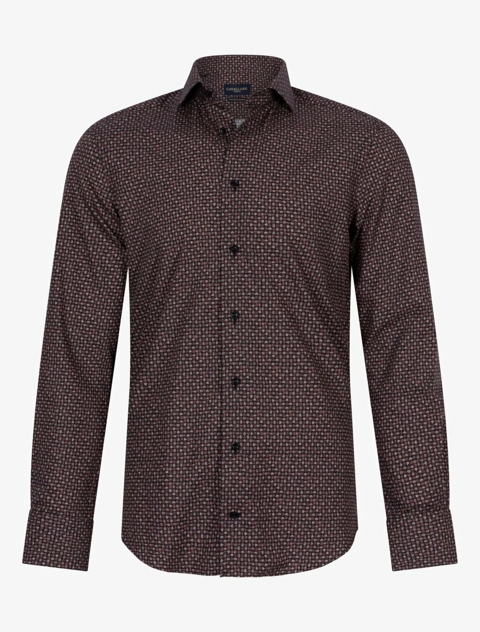 Cavallaro Napoli Fungo Overhemd Zwart 1 Cavallaro Napoli Fungo Overhemd Zwart