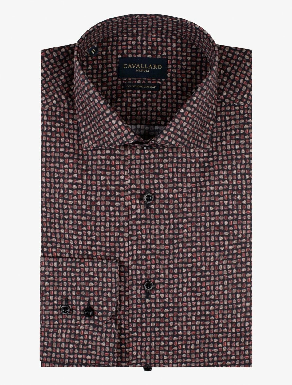 Cavallaro Napoli Fungo Overhemd Zwart 9 Cavallaro Napoli Fungo Overhemd Zwart - Afbeelding 9