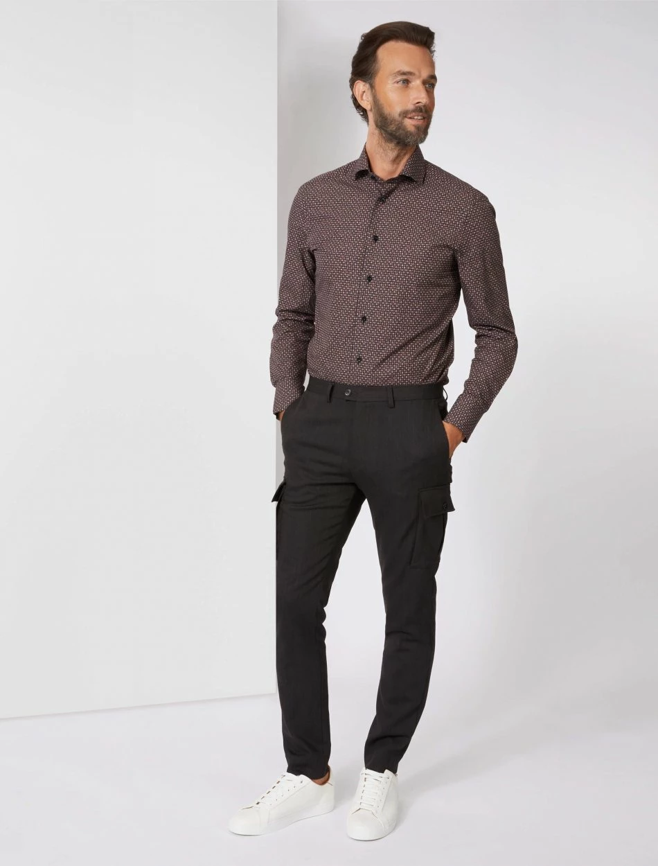 Cavallaro Napoli Fungo Overhemd Zwart 8 Cavallaro Napoli Fungo Overhemd Zwart - Afbeelding 8