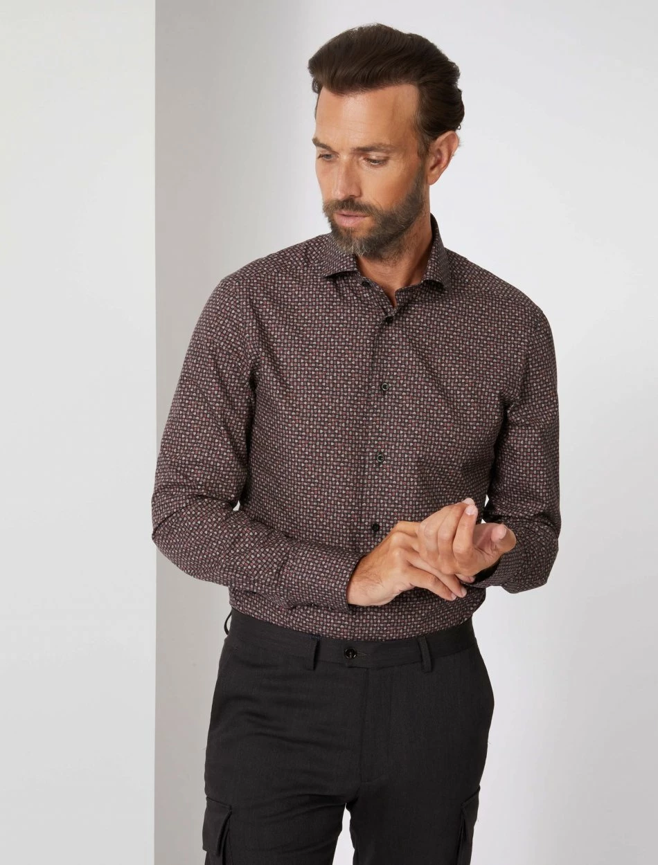 Cavallaro Napoli Fungo Overhemd Zwart 7 Cavallaro Napoli Fungo Overhemd Zwart - Afbeelding 7