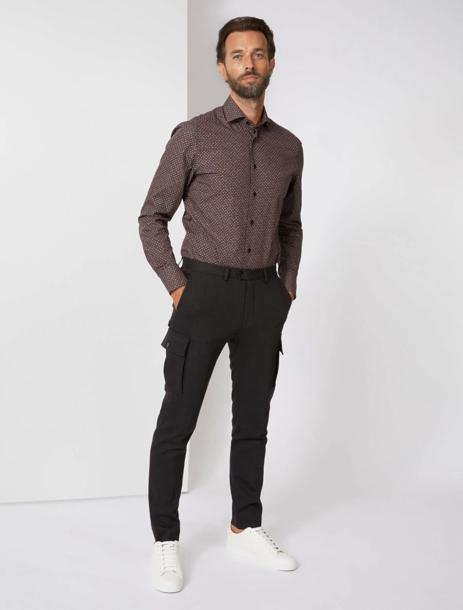 Cavallaro Napoli Fungo Overhemd Zwart 4 Cavallaro Napoli Fungo Overhemd Zwart - Afbeelding 4