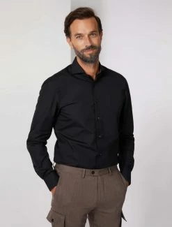 Cavallaro Napoli Fundato Overhemd Zwart