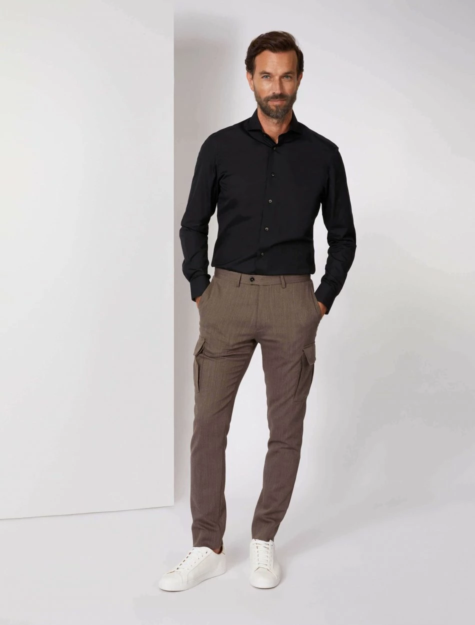 Cavallaro Napoli Fundato Overhemd Zwart 6 Cavallaro Napoli Fundato Overhemd Zwart - Afbeelding 6