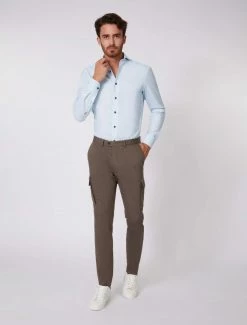 Cavallaro Napoli Gilando Overhemd Blauw -Cavallaro Napoli Shop 110225032 600007 05 positie 35 61